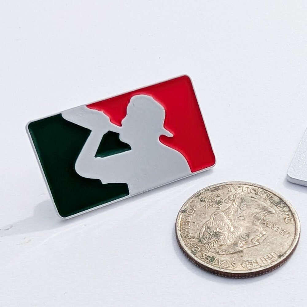 Pin Mexican Racing Pin Mexican Flag Pin For Caps Clothing Enamel Badge Plate pin